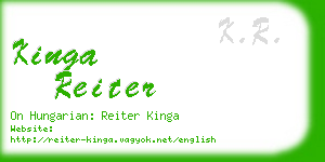kinga reiter business card